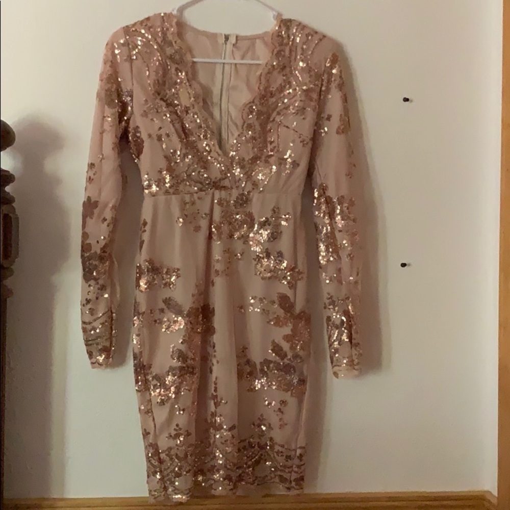 Gold dress